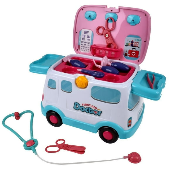 Ambulancia Con Set De Doctor