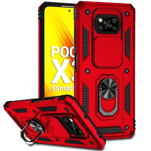Estuche GANGXUN para Xiaomi Poco X3 Pro, soporte giratorio 360°, estilo mecánico y magnético
