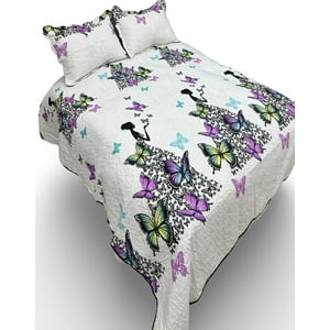 Genérico - Quilt 2 Plazas Luminoso - Cubrecama Verano L6