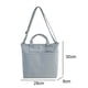 thumbnail image 2 of Bolso bandolera de lona de color liso para niña, bolso de estudiante portátil de lona de un solo hombro, 2 of 6