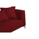 thumbnail image 3 of Sofá Cordelia 3 Cuerpos Chenille Tipo Lino Rojo, 3 of 4