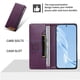 thumbnail image 3 of Funda Tipo Cartera de Cuero Sintético para Samsung Galaxy S9 Plus Bloqueo RFID, con Ranuras para Tarjetas y Bolsillo para Efectivo, Cierre Magnético Fuerte Morado, 3 of 6