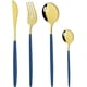 thumbnail image 1 of XmhyTop Juego de Cubiertos de Cocina de 24 Piezas, Inoxidable, Color Oro Azul, Ideal para Hogares y Eventos, 1 of 4