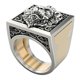 thumbnail image 5 of Anillos Combinados Para Hombres Anillo De León Vintage Joyería De Hip Hop Anillos Punk Regalo 8, 5 of 5
