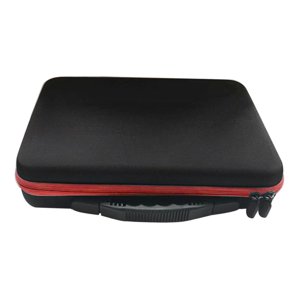 Magideal - Bolsa De Almacenamiento De Pelotas De Yoyo Eva, Multifuncional, A Prueba De Golpes, Organizador, Estuche De Transporte Con Asa, Doble Cremallera Y Compartimentos, Adecuada Para Viajes Y Rojo