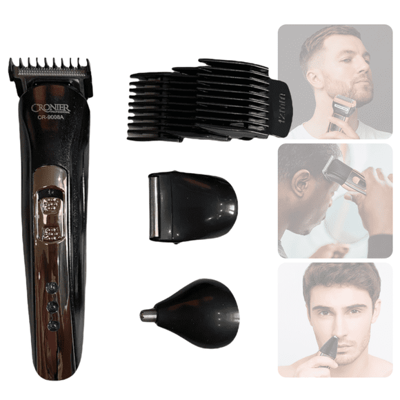 Máquina Afeitar Hombre Cortapelo Barba Nariz 3en1 Recargable
