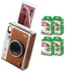 thumbnail image 1 of Cámara Instax Fujifilm Mini EVO Marrón + 40 Hojas de Película, 1 of 1