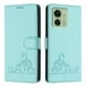 thumbnail image 5 of Funda tipo cartera FOXDOCK para Motorola Edge 40 5G con soporte, ranuras, RFID, diseño de gato, 5 of 5