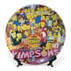 thumbnail image 1 of Los Simpson Plato decorativo de porcelana fina (bone china), plato decorativo de cerámica para hogar, oficina, soporte de pared, platos decorativos para dormitorio - 6 pulgadas (15 cm), 1 of 6