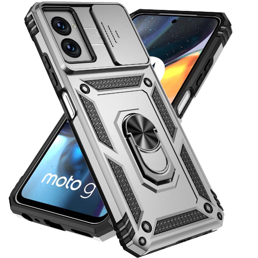 Estuche Gangxun Para Motorola Moto G Power 2024, Soporte Giratorio 360°, Estilo Mecánico Y Magnético