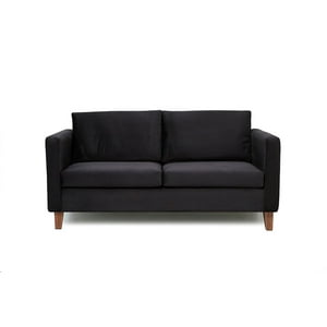 Barra Design - Sofá Mila 3C Felpa Negro