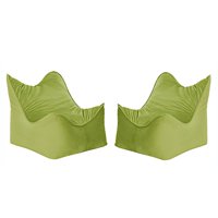 Bodevir - Set Pouf Potter 1C Felpa Pistacho