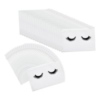 Ioensy - 50 Count Lash Bags Bolsas De Maquillaje De Pestañas Con Cremallera Adorable 20X15Cm Blanco