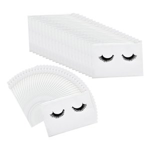 Ioensy - 50 Count Lash Bags Bolsas De Maquillaje De Pestañas Con Cremallera Adorable 20X15Cm Blanco