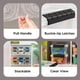 thumbnail image 3 of Bidones de almacenamiento Iris USA, 6 litros, apilables con tapas, 10 unidades, transparentes, 3 of 7