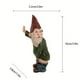 thumbnail image 3 of Garden Pee Gnome Resin Cartoon White Beard Gnome Statue Christmas Gift Ornaments, 3 of 4