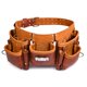 thumbnail image 2 of Cinturón de herramientas AP LEATHER 91-117 cm de cuero curtido al aceite color granate, 2 of 8
