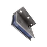 Magideal - Bisagras De Puerta De Ducha De Vidrio 90 Degree Reemplazo Con Accesorios De Montaje Abrazadera De Baño Para Vitrina De Gabinete Espesor De Puerta De 8-12 M