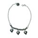 thumbnail image 1 of Pulsera de plata 925 , corazones, 1 of 4