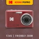 thumbnail image 3 of Cámara digital KODAK PIXPRO FZ45 Friendly Zoom Red con funda de 128 GB, 3 of 8