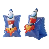 Ioensy - Brazo Flotante Inflable, 1 Par De Mangas Flotantes Para Principiantes, Niños, Niñas, Patrón De Cohete