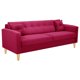 thumbnail image 2 of Sofa New Retro 3CG Felpa 05 Burdeo, 2 of 6