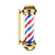 thumbnail image 3 of Luz de poste de barbero clásica, poste de barbería Led, Retro, montaje en pared, impermeable, accesorio de iluminación giratorio para barbería para ex sin la pelota, 3 of 5