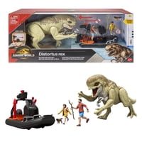 Paquete De Historias De Toy Mattel Jurassic World The Rebirth Con Bote