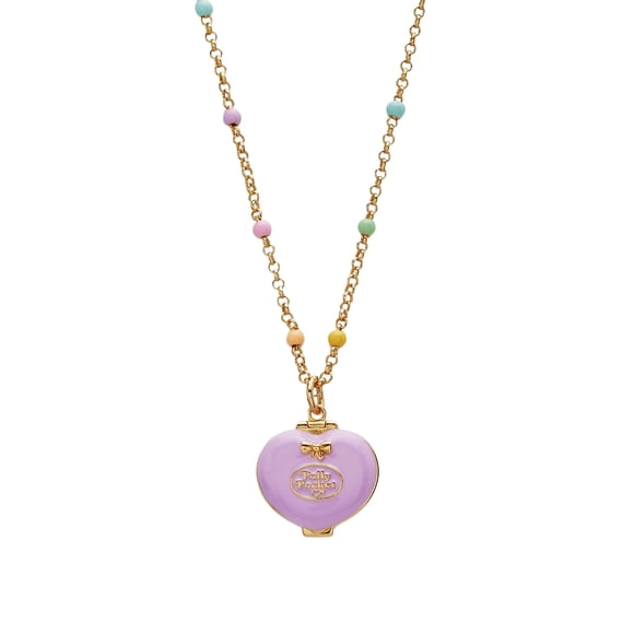Collar Alex and Ani Polly Pocket con Medallón -Esmaltado