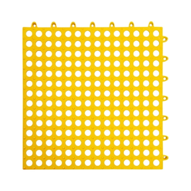 Alfombrilla para reposapiés de conejo con orificio de 30x30cm, suministros para mascotas, ropa de cama duradera para hámster, alfombrilla para jaula p amarillo
