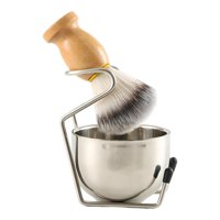 Ioensy - Cepillo De Barba Para Hombre, Cuenco De Jabón Con Soporte Para El Cuidado De La Barba, Accesorios Resistentes, Estilo A