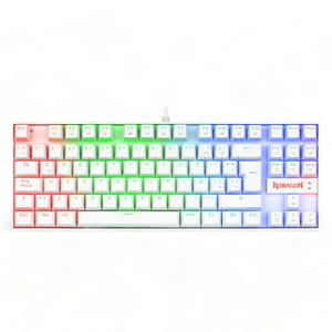 Redragon - Teclado Mecanico Kumara White K552Wrgb-1R Español Switch Red