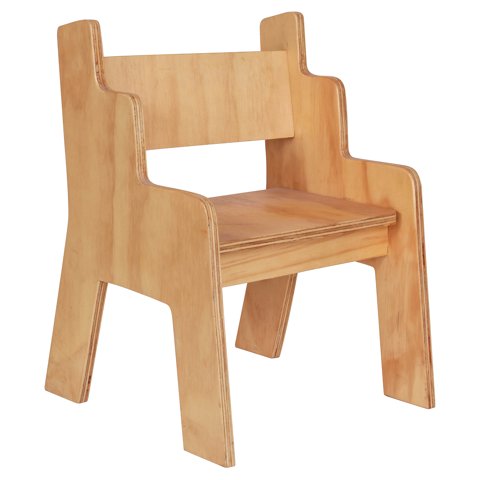 Máxima Design - Silla Infantil Natural 35X35X35 Cm