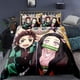 thumbnail image 1 of Demon Slayer Gift Quilt Duvet Cover Set Bedroom Decor Children Double3-Piece Bedding Set, 1 of 5