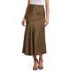 thumbnail image 1 of Falda larga de satén para mujer, otoño, cintura alta, casual, fiesta de cóctel, boda, sirena, larga, XS, marrón, 1 of 6