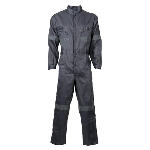 Jayson - Overol Gabardina Con Reflectante Gris S