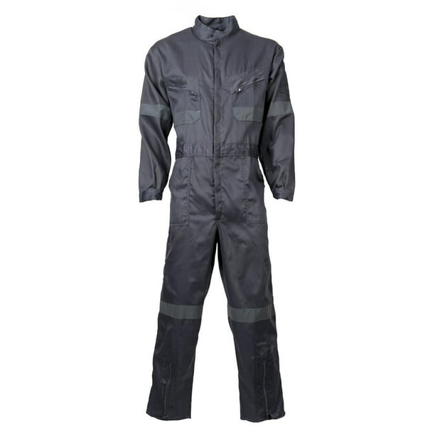 Overol Gabardina Con Reflectante gris 3XL