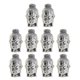 thumbnail image 2 of 10 piezas de plata 3D Buda Espaciador de metal espiritual Beads DIY Jewelry Making, 2 of 5