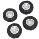 thumbnail image 4 of 4pcs 1/24 RC Ruedas De Orugas Neumáticos Aptos Para Axial SCX24 00002 00001 Plata A, 4 of 5