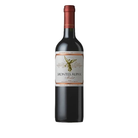 Vino Tinto Alpha Merlot Botella 750 cc Montes