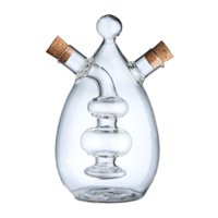 Bothyi - Dispensador De Aceite 2 En 1, Botella Clásica De Vidrio Transparente A Prueba De Fugas Para Jugo De Barbacoa Casera