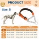 thumbnail image 2 of Collares de Cadena para Perros Uxcell, Collar para Perros sin Tirones Ajustable Reflectante de Nylon con Cadena de Acero Aleado, (S-16 Pulgadas, Naranja), 2 of 7