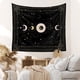 thumbnail image 2 of Tapiz de pared con diseño de sol, luna y estrellas, psicodélico, para dormitorio, decoración estética del hogar, 2 of 5
