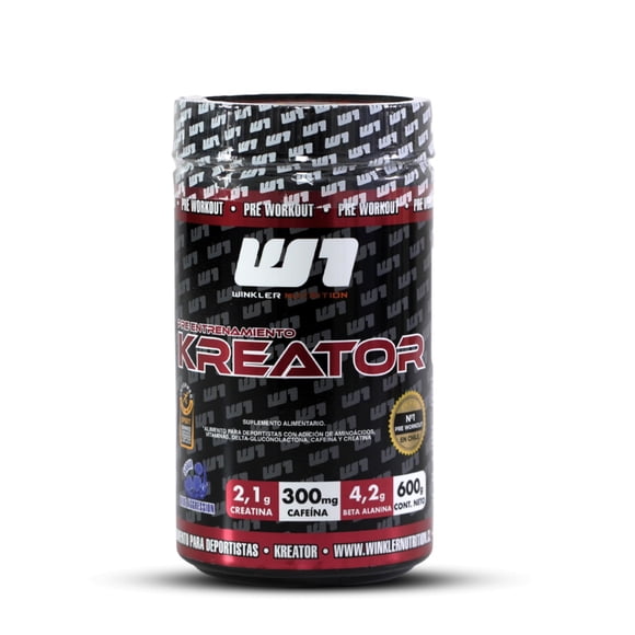 Suplemento pre-entrenamiento Kreator blue agression, 600 g