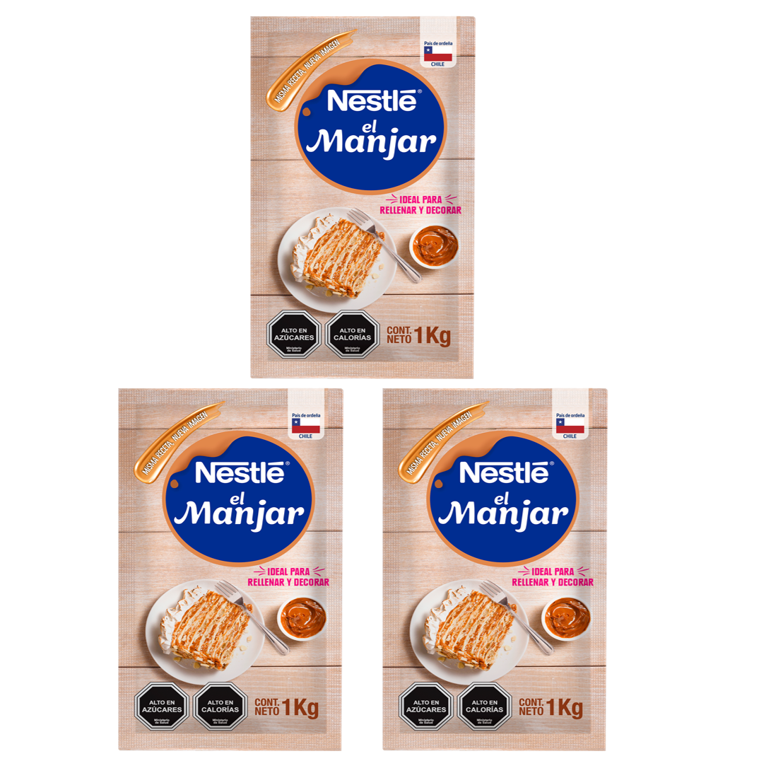 Manjar Nestlé® Bolsa 1Kg X3 Unidades