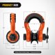 thumbnail image 2 of Shackle Nilight con forma de anillo en D, 4,75 toneladas, con polea de remolque, 2 unidades, color naranja, 2 of 9