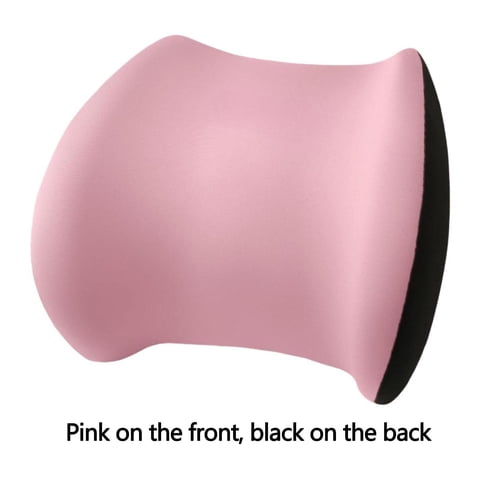 Ioensy - Almohada De Apoyo Lumbar Silla De Oficina Multiusos Para El Hogar Cama Conductor De Coche Rosa