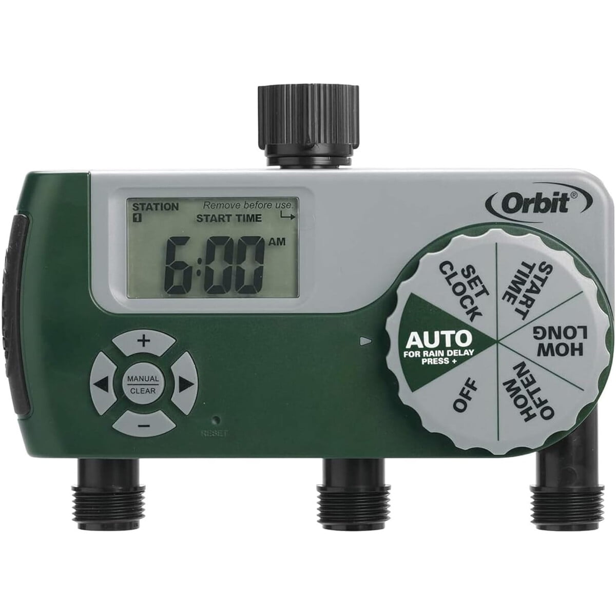 Temporizador Digital Orbit 56082 3 Salidas Lcd Riego