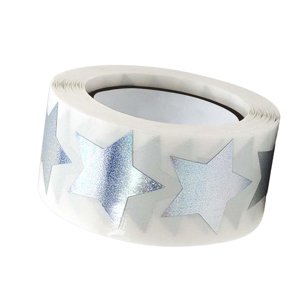 Magideal - 500X Pegatinas De Estrellas Autodecorativas Pegatinas Diy Calcomanías Pegatinas De Incentivo Etiquetas Para Suministros De Fiesta Postal Cumpleaños Es Estilo Norte
