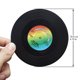 thumbnail image 5 of Juego de 6 posavasos retro con diseño de disco de vinilo para bebidas: protege el escritorio y evita daños en los muebles., 5 of 8